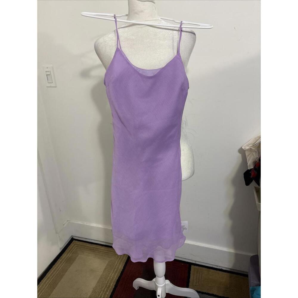 1 /‎ 1 ASOS DESIGN Bias Cut Scoop Neck Mini Dress In Lilac-purple Sz2 NWT NEW
